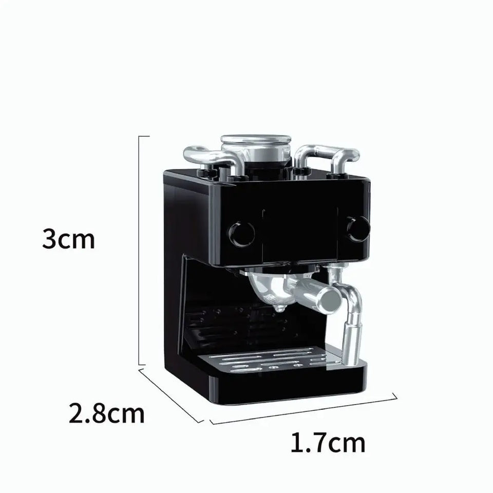 Funny DIY Gift 1:12 Miniature Dollhouse Coffee Maker Plastic Funny Coffee Machine Model Kitchen Electrical Appliances Girls