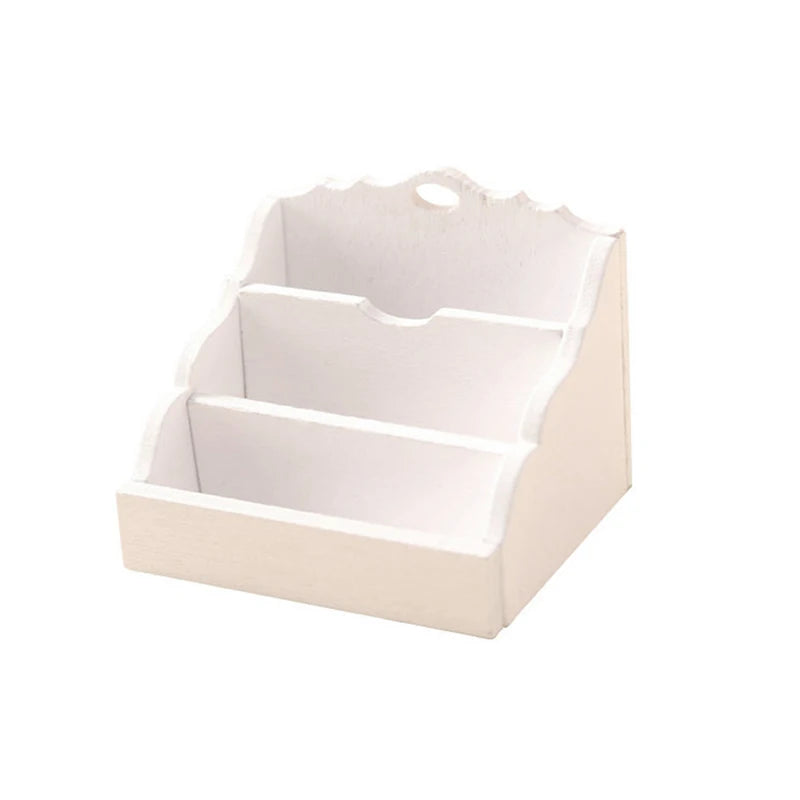 1/12 Dollhouse Miniature Wall Cabinet Closet Shelves Model Doll Home Cabinets Furniture Decor Toy Dolls House Accessories