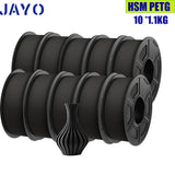 JAYO pla plus petg High speed matte PETG APLA 10Rolls  filament 175mm no bubbles smooth multiple colors optional for 3D printing