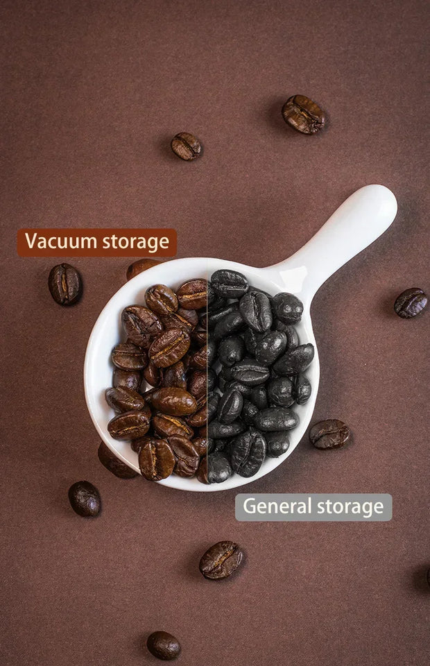 Coffee Can Manual Vacuum Moisture-proof Storage Jar Kitchen High Borosilicate Glass Tea Jar Coffee Bean Storage Sealed Jar