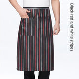 Chef Apron Special Kitchen Mens Hotel Restaurant Restaurant Back Kitchen Half-length Short Apron Household Cleaning