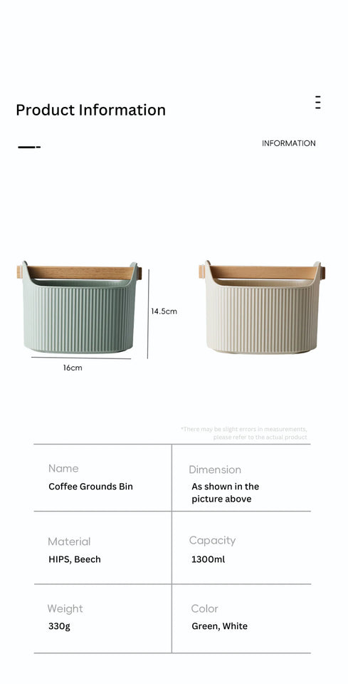 Coffee Grind Knock Box Bar Coffee Utensils Espresso Dump Bin for Barista Restaurant Coffee Shop Bar Practical Tools