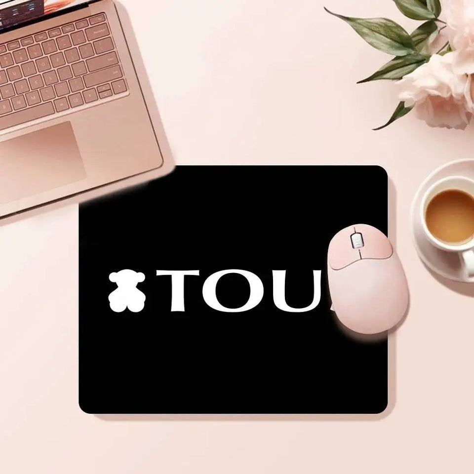 Classic Jewelry Logo T-Tous Animation Keyboard Mat Table Mat Students Gabinete PC Gamer Desktop Mouse Pad For PC Computer Table