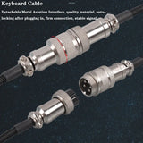 3M Type C Mechanical Keyboard Coiled Cable USB Keyboard Wire Mechanical Keyboard Aviator Desktop Computer Aviation Connector
