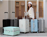 Large Capacity Suitcase 28" 32" Thickened Luggage USB Phone Stand Aluminum Frame Password Trolley Case Travel Wheeled Suitcases