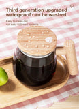 400ML Electric Blender Mixer Pot Portable Self Stirring Glass Coffee Cup Mugs Kitchen Tools for Milk Latte Coffee Drinks Mixing