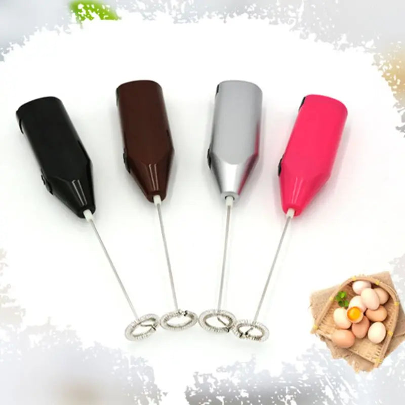 Portable Electric Hand Mixer with Stainless Steel Whisk Beater Attachments Lightweight Blender for Baking & Cooking