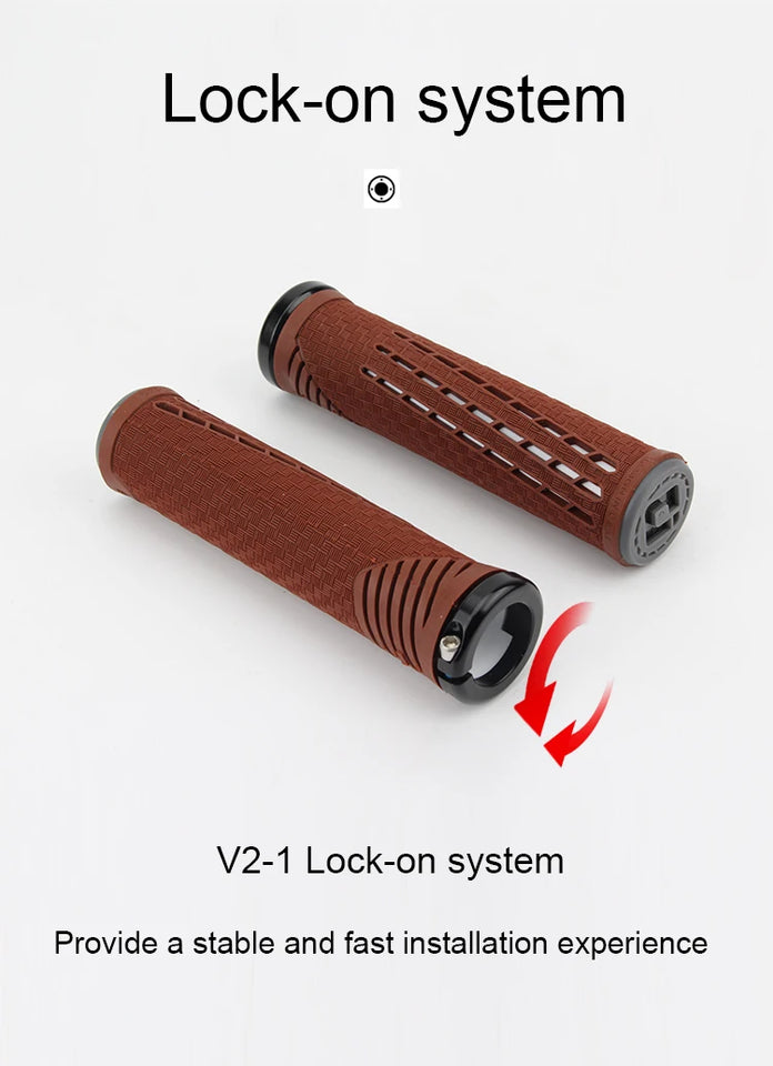 ODI CF Silicone Bicycle Grips Carbon Fiber Reinforced Handle Plugs MTB Anti-slip Lock-on Handlebar Cover Comfortable Bike Parts