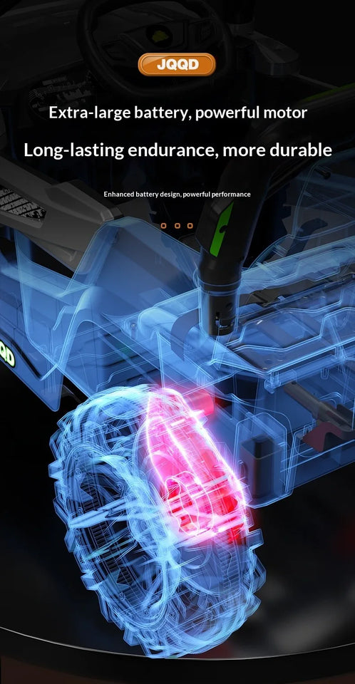 12V 7AH Big Battery Electric Car for Kids - Four-Wheel Remote Control 4WD Off-Road Ride-On Vehicle Quality Children's Transport