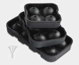 Ice Cube Tray Silicone Ice Ball Freezer Mold Square Ice Cube Maker with Lid 4/6/8 Grids for Whiskey Cocktail Coffee Accessories