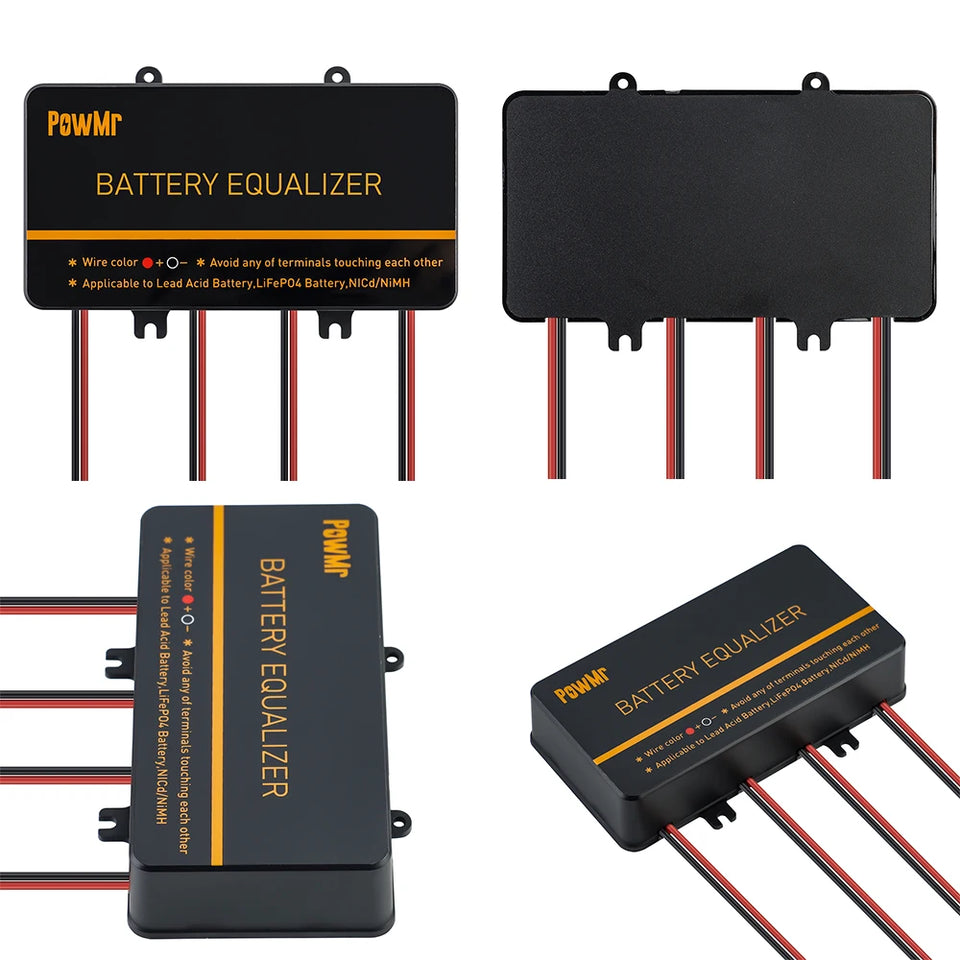 PowMr USA 24V 48V Battery Equalizer Voltage Balancer Equalize Voltage of Power Bank for Lifepo4 Battery to Extend Battery Life