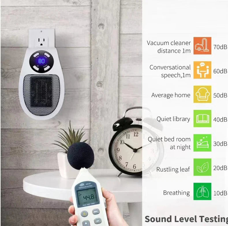 Portable Mini Space Heater with Remote Control Fast Heating Electric Warmer for Room Office Desk Indoor Use