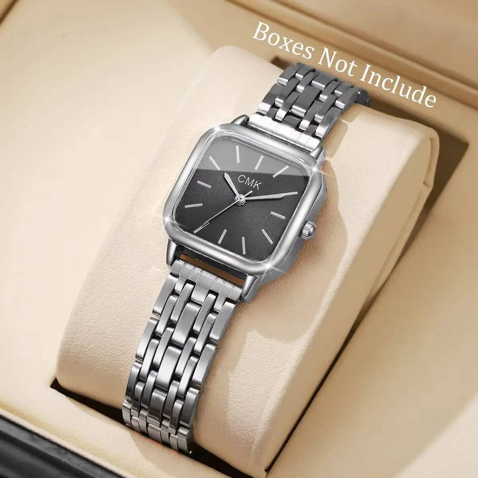 Fashion Square Women Watches Simple Ladies Quartz Wristwatch Reloj Mujer（Without Box）