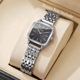 Fashion Square Women Watches Simple Ladies Quartz Wristwatch Reloj Mujer（Without Box）