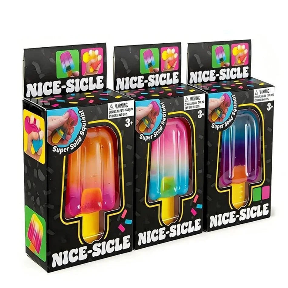 Cube By Schylling Sensory Squeeze Toy Ice Cream Color Squishy Stress Relief Fidget Toys Children Adults Collectable