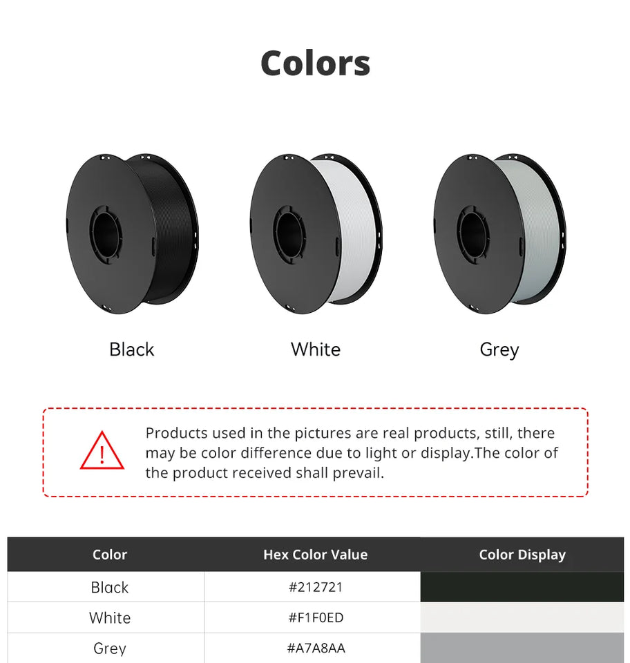 ANYCUBIC ABS Filament 3D Printing PLA Impact Resistance Temperature Resistance 3D Printer Filament For Kobra 3 Max S1C