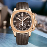 New Arrivals Specht&Sohne Brand Men Quartz Watches 40MM Rose Gold Stainless Steel  Male Functional 5167 Sports Wristwatch 5Bar