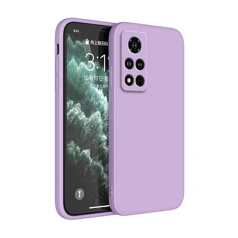 Luxury Original Phone Case for Xiaomi Mi 10T Pro Soft Square Liquid Silicone Camera Protection Covers Xiaomi Mi10T Pro Fundas