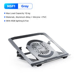 ORICO Laptop Stand for Desk Adjustable Laptop Riser 360° Rotating Ergonomic Notebook Holder Game RGB for All Laptops up 17 Inch