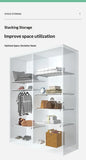 Adjustable Closet Organizer Shelf Set for Clothes ,Expandable Cabinet Divider for Dorm, Shoe Rack, Wardrobe Kitchen Storage Rack