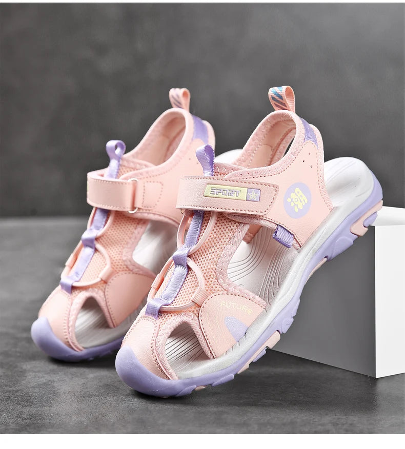 Children Breathable Sport Summer Sandals for Boys Casual Beach Shoe Comfortable Soft Sole Kids Fashion Non-slip Sandalias