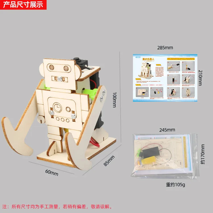 DIY Walking Robot Science and Technology Small Production Puzzle Experiment Toy Materials