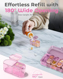 Pill Organizer, Pill Box 7 Day Am & Pm Pill Organizer 7 Days,Weekly Pill Case 2 Times a Day,Medicine Organizer for Travel