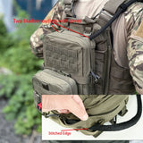 Mini Hydration Bag Tactical 2 In 1 Mini Hydration Pack Rip Away IFAK Medical Pouch 2L Water Bladder MOLLE Pouch Hunting Bag
