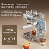 Home Coffee Machine | 1.8L Tank | 9-20 Bar | 20 Grind Levels | Hot & Cold Extract | Espresso/Cappuccino | Milk Frother