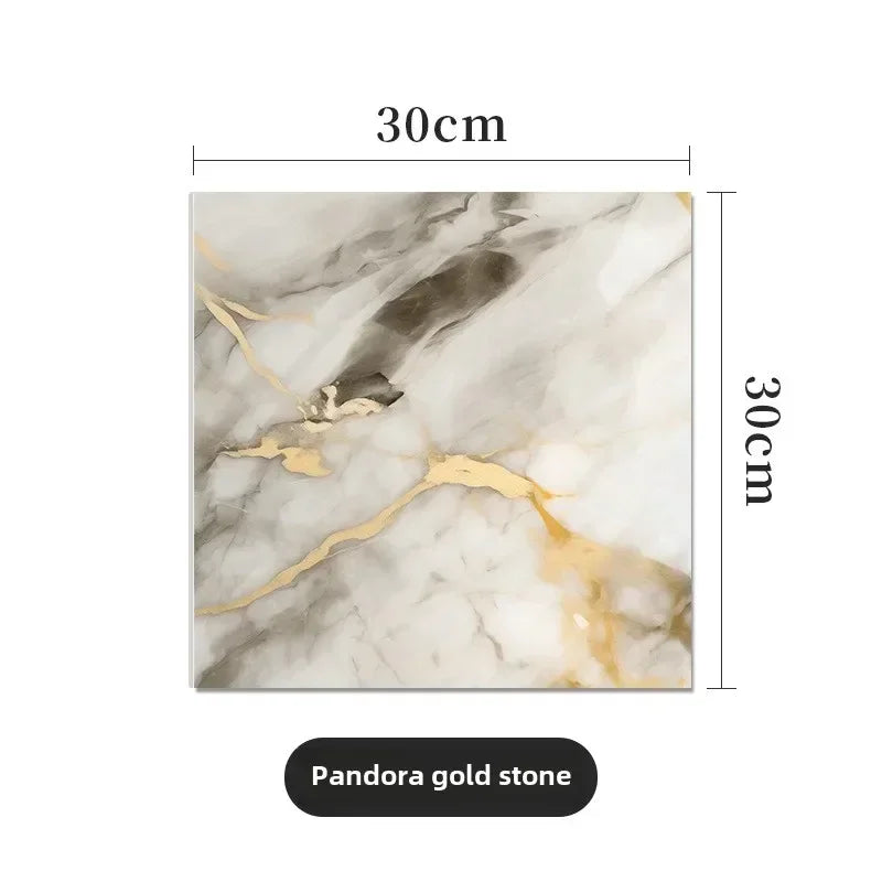 Self Adhesive Imitation Tile Wall Sticker Waterproof Anti Moisture Bathroom Wallpaper Decorative Faux Tile Film For Home Decor