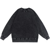 Fashion Washed Sweatshirt Custom Logo Casual Tie-dye Pullover Print Embroidery Company Team Design European And American Size