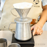CF Wisdom Retro Style Sharing Pot，Coffee Sharing Pot, Hand Coffee Sharing Pot, Drip Coffee Pot, Home Coffee Utensils