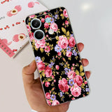 For Xiaomi Redmi Note 13 4G Case Cute Cat Butterfly Cover Soft Silicone Phone Case For Redmi Note 13 Pro Plus Note13 Full Bumper