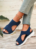 Summer Wedge Sandals for Women 2026 New Fashion Non Slip Beach Shoes Woman Lightweight Casual Platform Plus Size Sandals Women