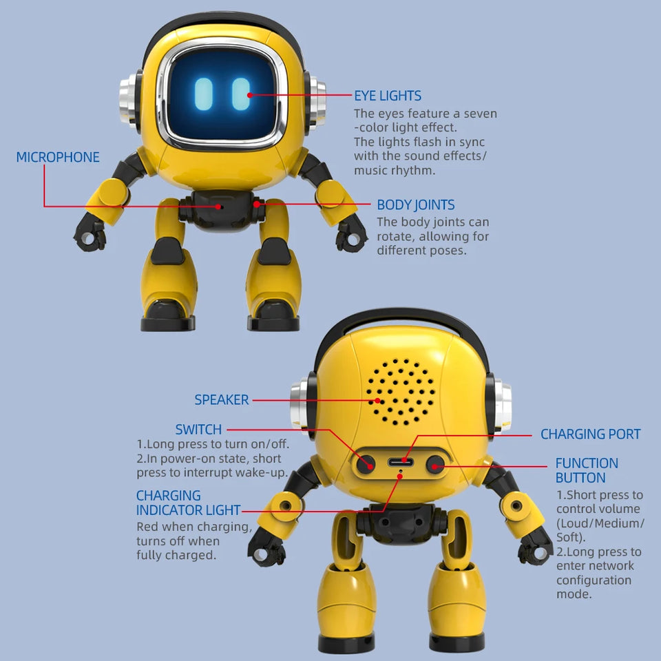 Intelligent AI Robot Large Model AI Intelligent Dialogue Children's Voice Storyteller Early Educational Desktop Toy