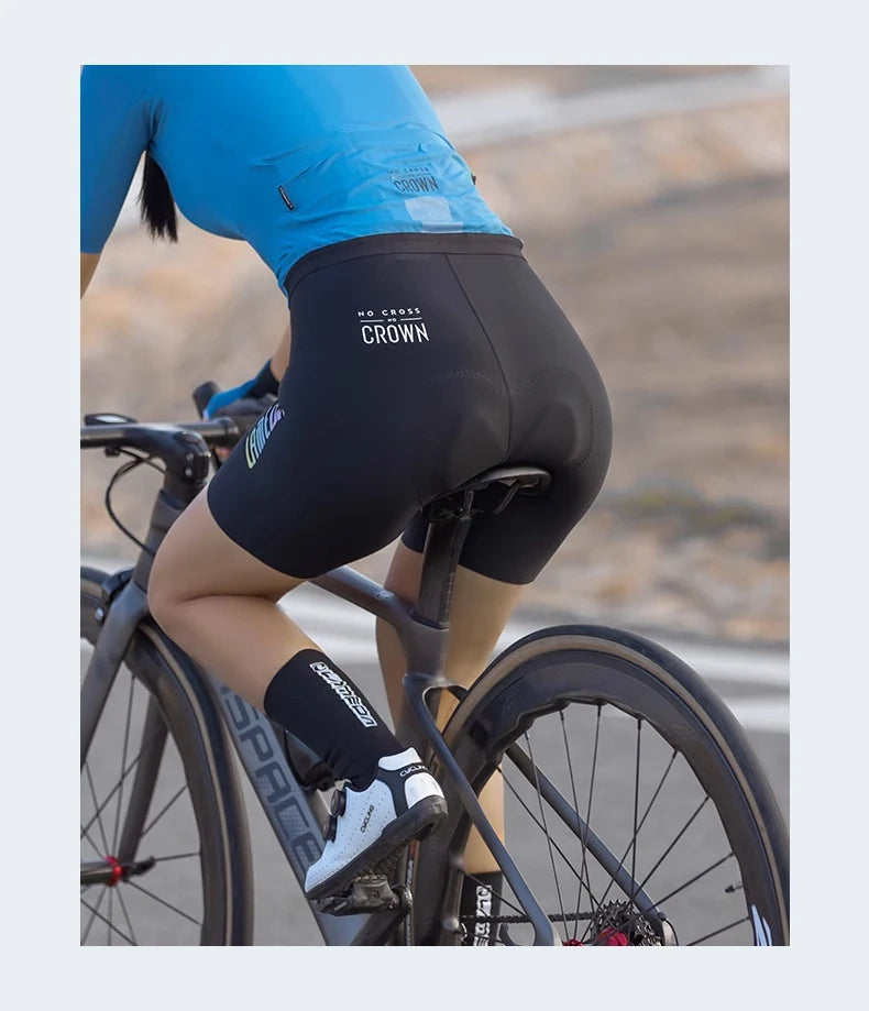 Lameda Bib Pants Shorts Women Cycling Seamless Breathable Cycling Bibs With Comfortable Pad Women's Cycling Shorts