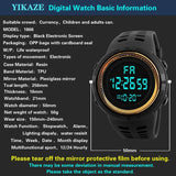 Men's Digital Watches Multifunction Military Men Sports Wristwatch Sweatproof Luminous  Man Student Electronic Watch