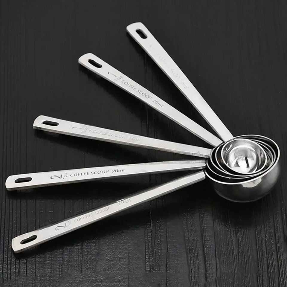Powdered Milk 5/10/15/20/30ML Stainless Steel Tablespoon Coffee Scoop Powder Spoon Measuring Spoon