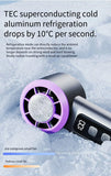 Refrigeration Turbo Cooling Mini Fan USB Adjustable Handheld Fan Suitable Office Outdoor Portable Personal Fan