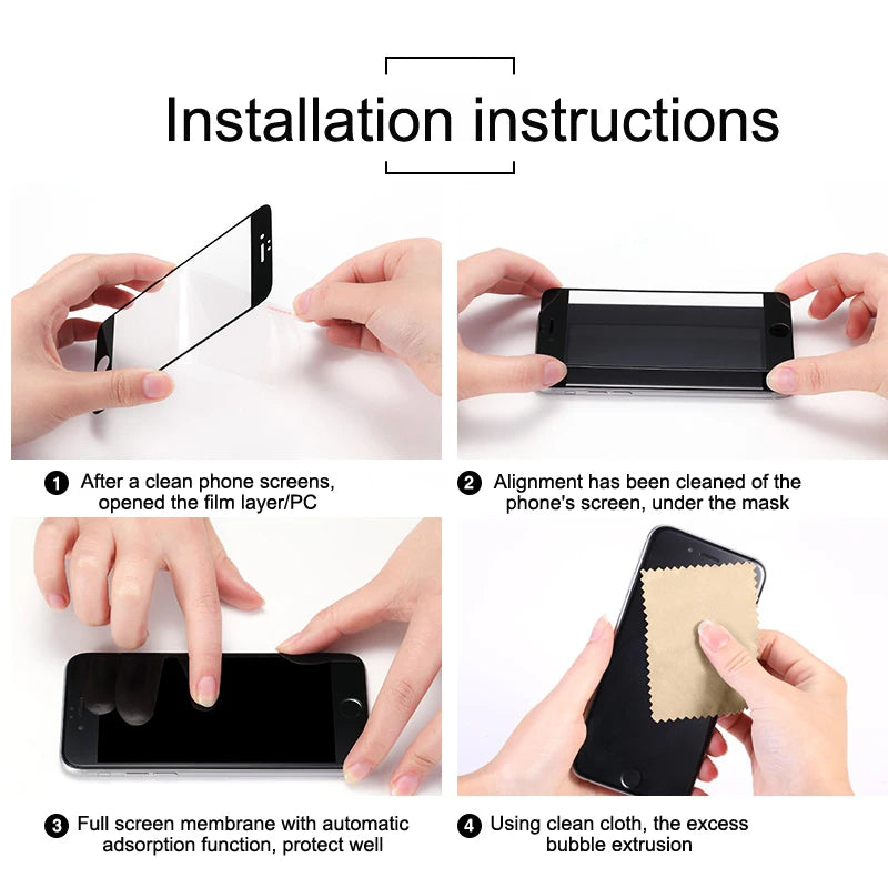 6-in-1 For OPPO A5 5G Glass OPPO A5 5G Tempered Glass Protective 9H HD Full Glue Cover Screen Protector OPPO A5 5G Lens Glass