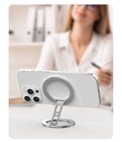 Double Sided Magnetic Phone Ring Holder Kickstand Magnet Grip for MagSafe For iPhone 16 15 14 Android Gym Car Holder Phone Stand