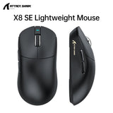 Attack Shark X8 SE Wireless Gaming Mouse | 55g Ultra-Light | 1KHz Wired/Wireless | PAW3311 25K DPI | Tri-Mode | 80M Clicks
