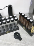 Coffee Beans Storage Container Tube Display Rack One-Way Exhaust Valve Single Dose Tea Bottle Glass With Funnel Barista Tools