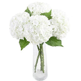 4pcs Large Hydrangea Artificial Flowers Blue Green Artificial Hydrangea Flower Branches Wedding Bouquet Flower 45cm/17.71in