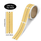 100pcs Self-Adhesive Sealing Stickers, Rectangular Matte Finish,Single-Use Paper Seal Labels for Secure Packaging and Mailing