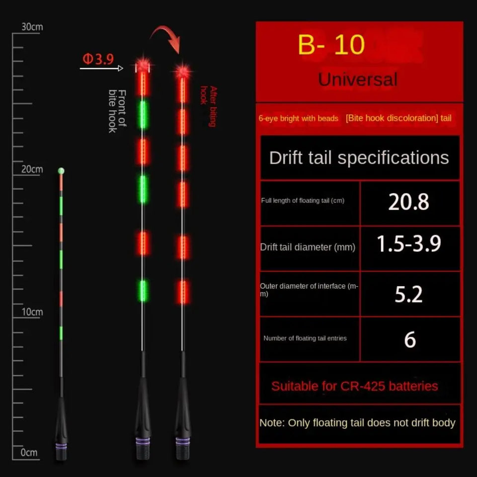 1Pcs Ultra Sensitive Electronic Float tail Electronic Floats Buoy Smart Float Top Gravity induction electronic tail drift