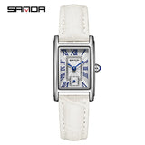 Sanda 1116 New Fashion Elegant Women's Analog Quartz Watch, Rectangle Dial, Water Resistant Business Wristwatch