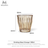 MUVNA Glass Coffee Cup 100ml 160ml 220ml 320ml Espresso Cups Coffee Accessories Anti-Scald Coffee Mugs Glass Transparent Gray