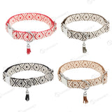 Bohemian Ethnic Style Pet Collars For Small Medium And Large Dogs Multi-colors Choose Adjustable Luxurious Trend New Arrivals