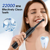 Smart Rotating Timing Electric Toothbrush, Rechargeable Rotary Toothbrush with 4 Heads, 5 Modes Setting Teeth Whitening Oral Car